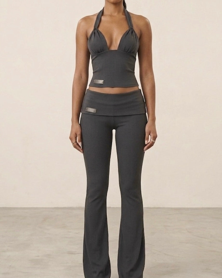 Ribbed Knit Top & pants